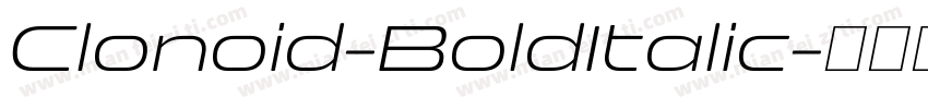 Clonoid-BoldItalic字体转换