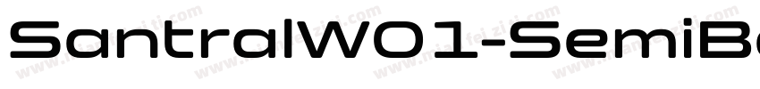 SantralW01-SemiBold字体转换