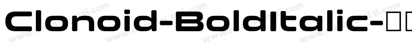 Clonoid-BoldItalic字体转换