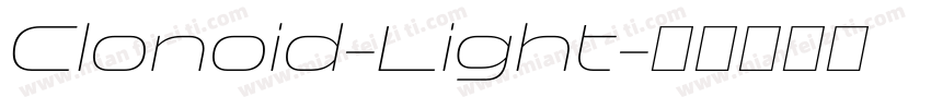 Clonoid-Light字体转换