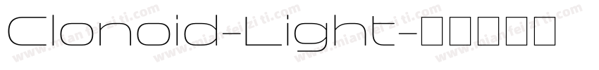 Clonoid-Light字体转换