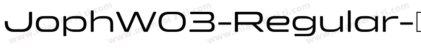 JophW03-Regular字体转换