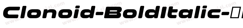 Clonoid-BoldItalic字体转换