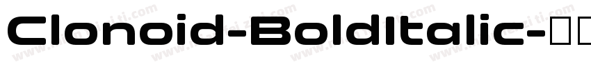 Clonoid-BoldItalic字体转换