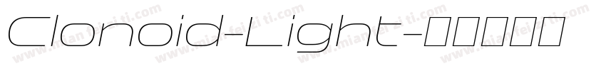 Clonoid-Light字体转换