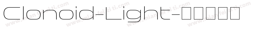 Clonoid-Light字体转换