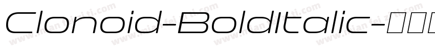 Clonoid-BoldItalic字体转换