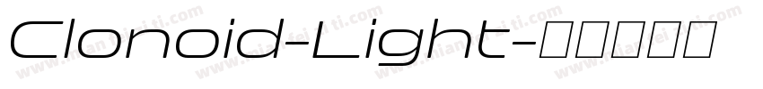 Clonoid-Light字体转换