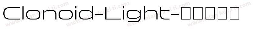 Clonoid-Light字体转换