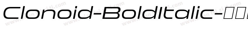 Clonoid-BoldItalic字体转换