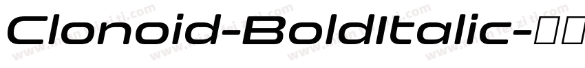Clonoid-BoldItalic字体转换