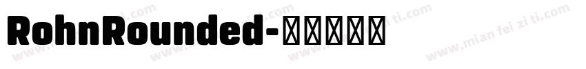 RohnRounded字体转换