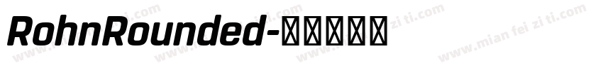 RohnRounded字体转换