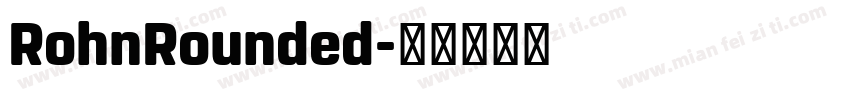 RohnRounded字体转换