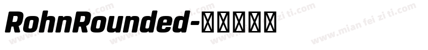 RohnRounded字体转换