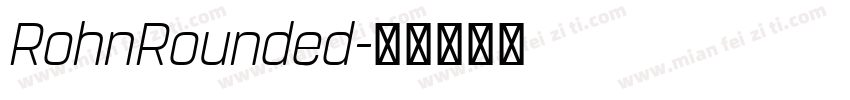 RohnRounded字体转换