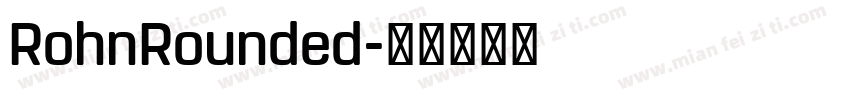 RohnRounded字体转换