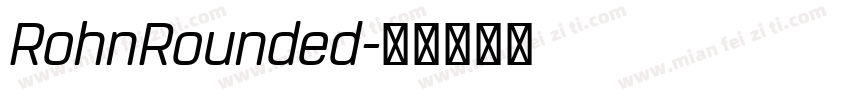 RohnRounded字体转换