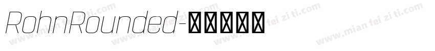 RohnRounded字体转换
