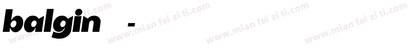 balgin免费下载字体转换