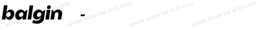 balgin免费下载字体转换
