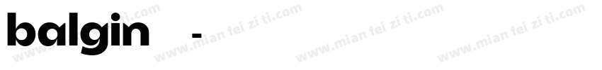 balgin免费下载字体转换