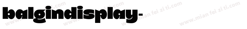 balgindisplay字体转换
