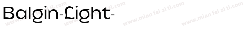 Balgin-Light字体转换