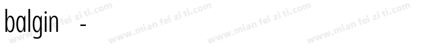 balgin免费下载字体转换