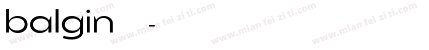 balgin免费下载字体转换