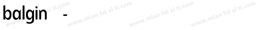 balgin免费下载字体转换