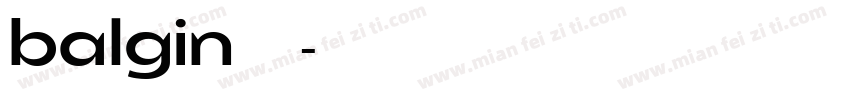 balgin免费下载字体转换