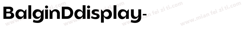 BalginDdisplay字体转换