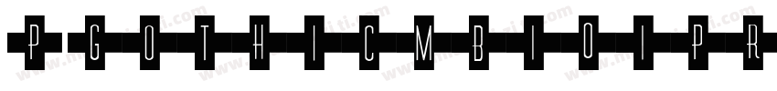 PGothicMB101Pr6N-DeBold字体转换