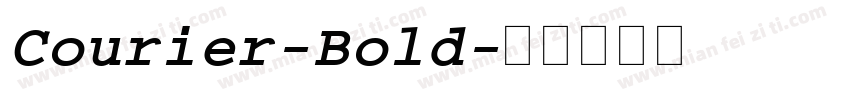 Courier-Bold字体转换