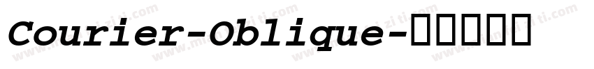 Courier-Oblique字体转换