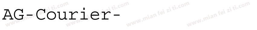 AG-Courier字体转换