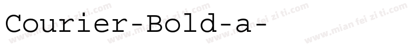 Courier-Bold-a字体转换