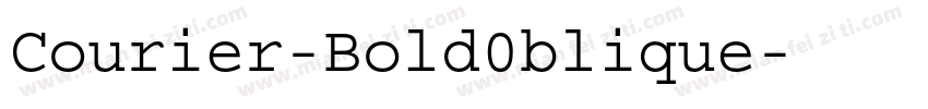 Courier-Bold0blique字体转换