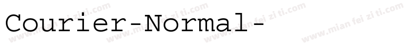 Courier-Normal字体转换