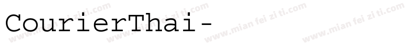 CourierThai字体转换