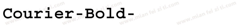 Courier-Bold字体转换