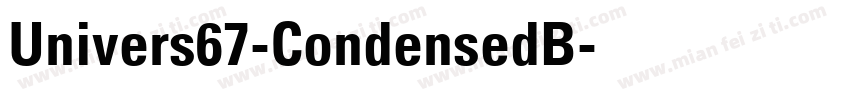 Univers67-CondensedB字体转换