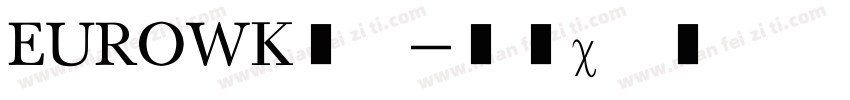EUROW转换器字体转换
