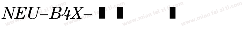 NEU-B4X字体转换
