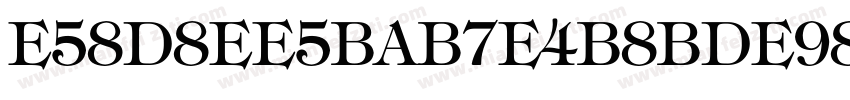 E58D8EE5BAB7E4B8BDE98791字体转换