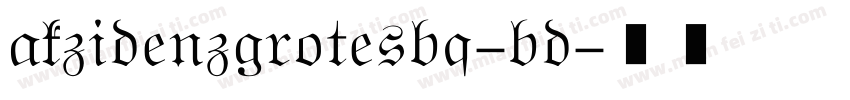 akzidenzgrotesbq-bd字体转换
