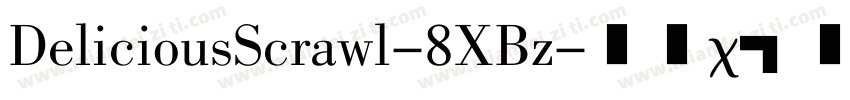 DeliciousScrawl-8XBz字体转换