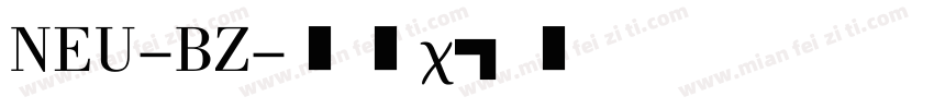 NEU-BZ字体转换