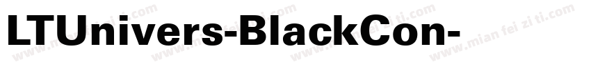 LTUnivers-BlackCon字体转换